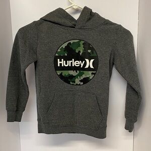 Hurley Kids Dark Gray Camo Logo Hoodie